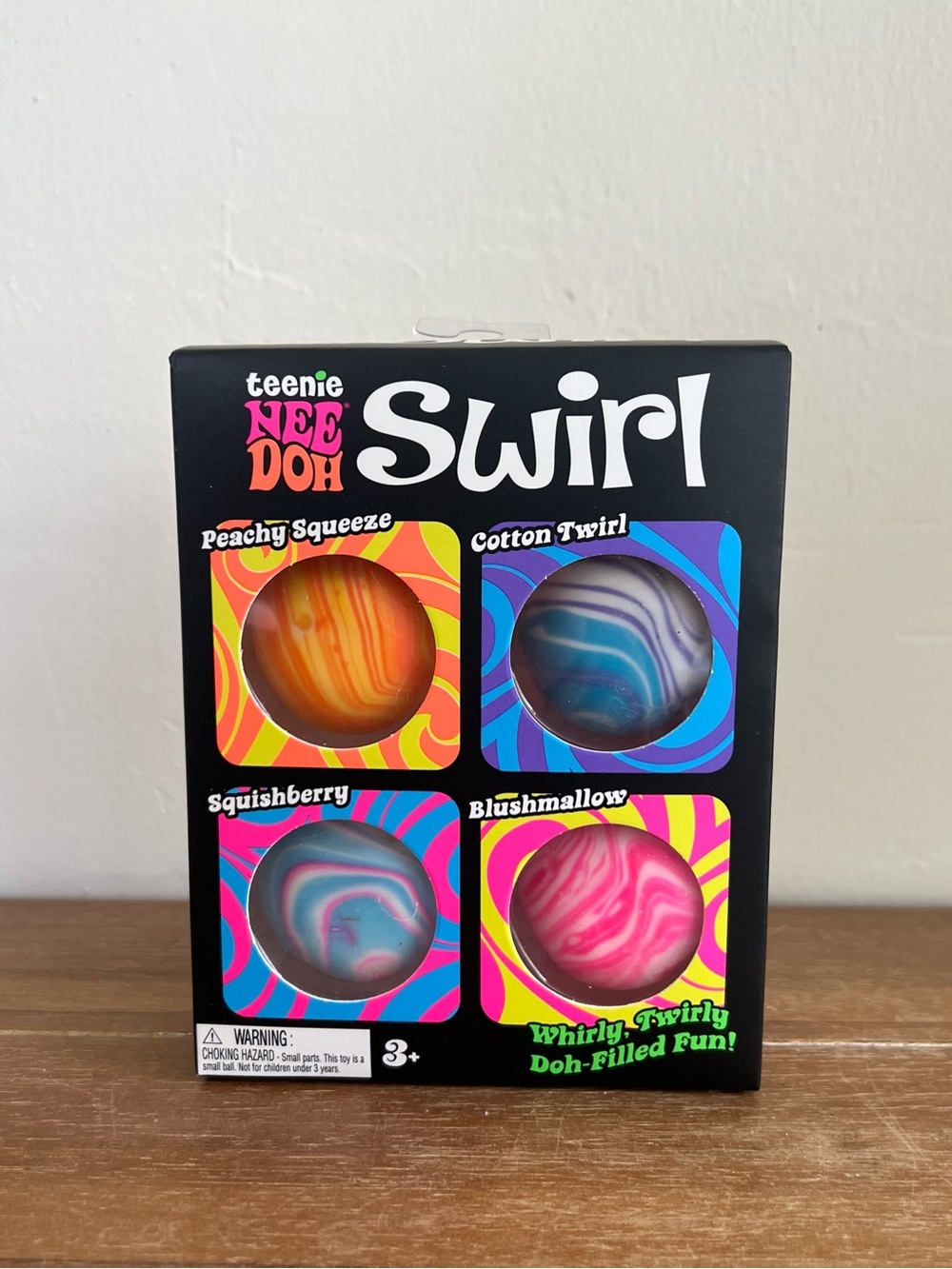 Brand New NeeDoh Teenie Swirl Squishies 4 Pack